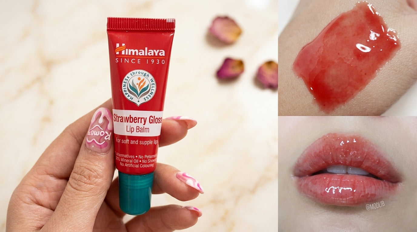 Himalaya Strawberry Lip Balm Natural Hydrating Soft Lips