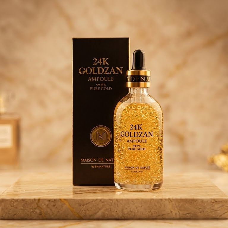 Goldzan 24K Gold Serum Hydrating Glow Radiant Skin Luxury Care