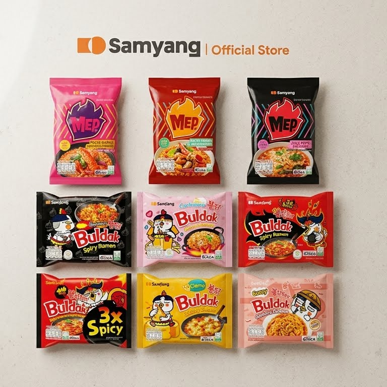Samyang Buldak Spicy Ramen Korean Instant Noodles Multiple Flavors