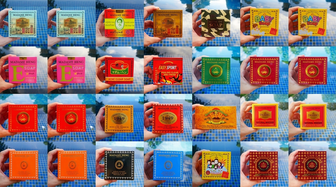 Madame Heng Soap Collection Natural Thai Herbal Cleansing Bars