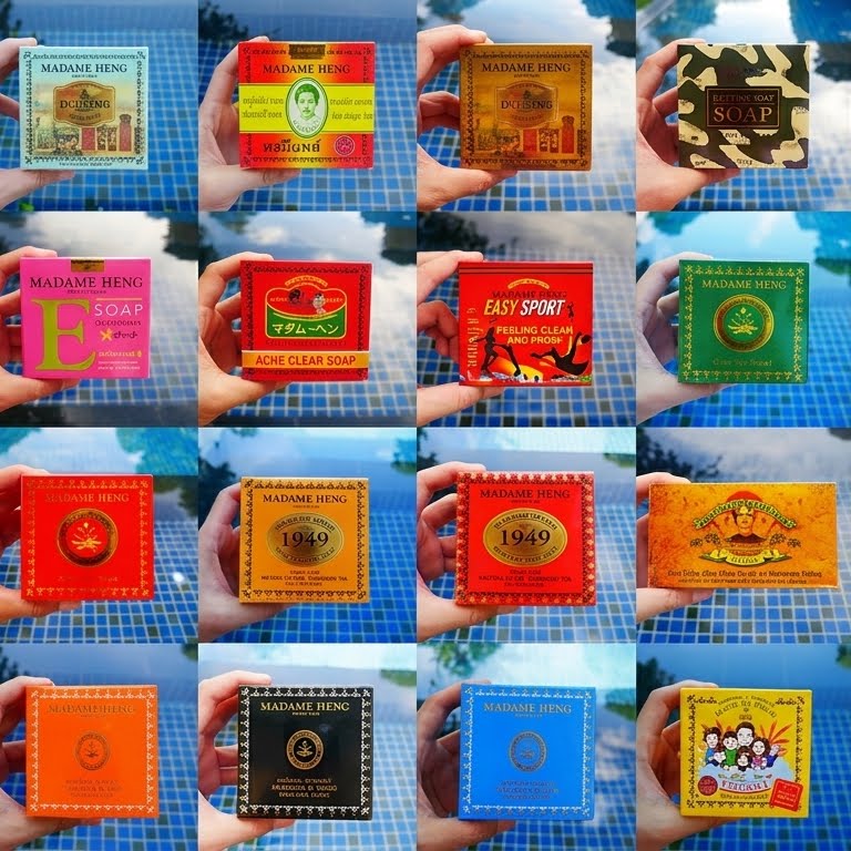 Madame Heng Soap Collection Natural Thai Herbal Cleansing Bars