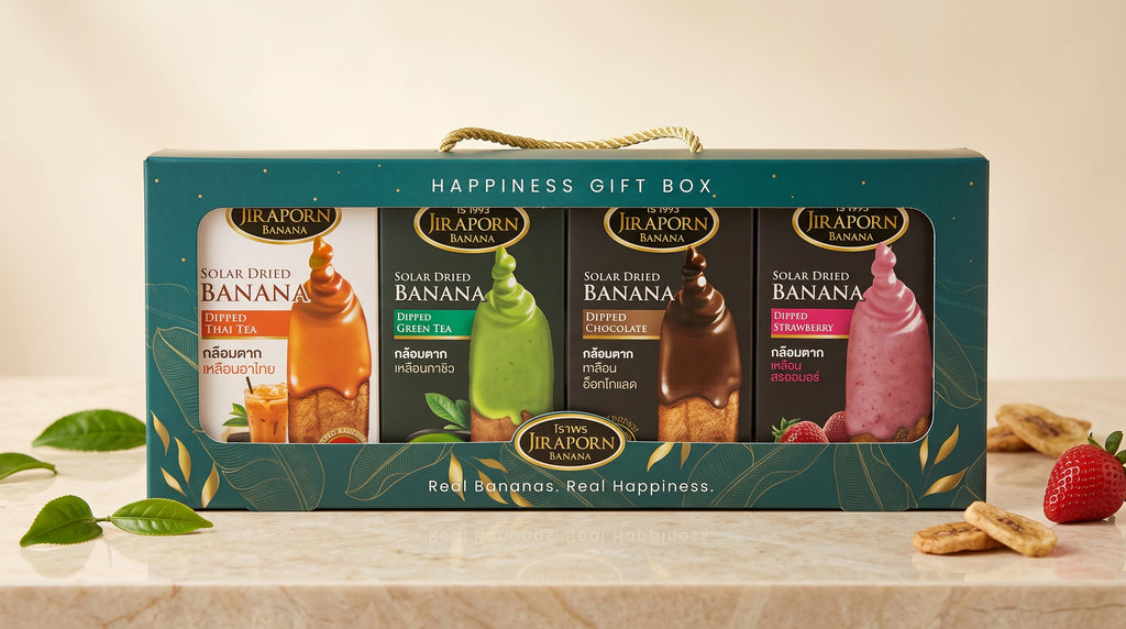 Jiraporn Solar Dried Banana Mix Sets – Small & Gift Box