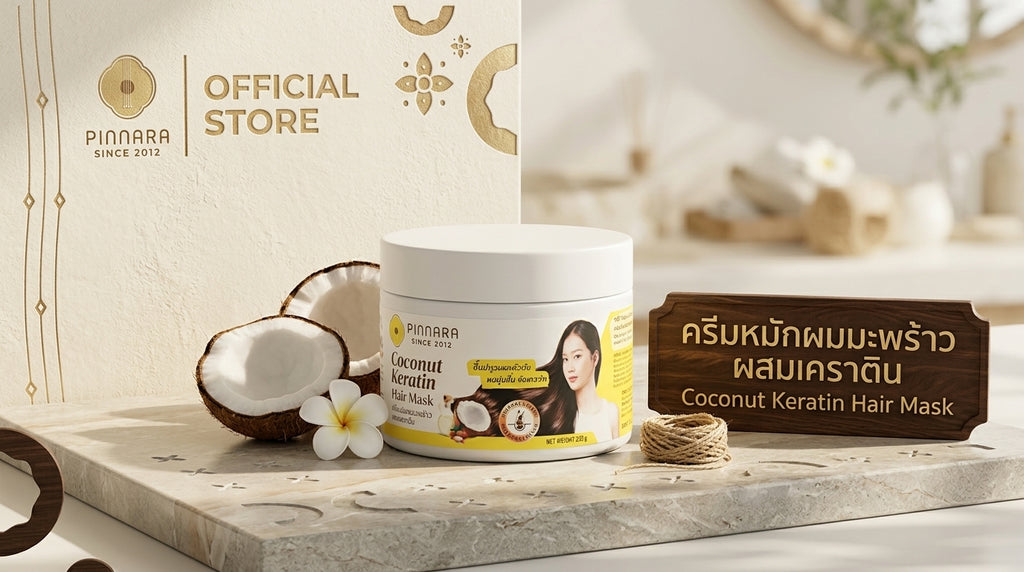 Pinnara Coconut Keratin Hair Mask – 225g