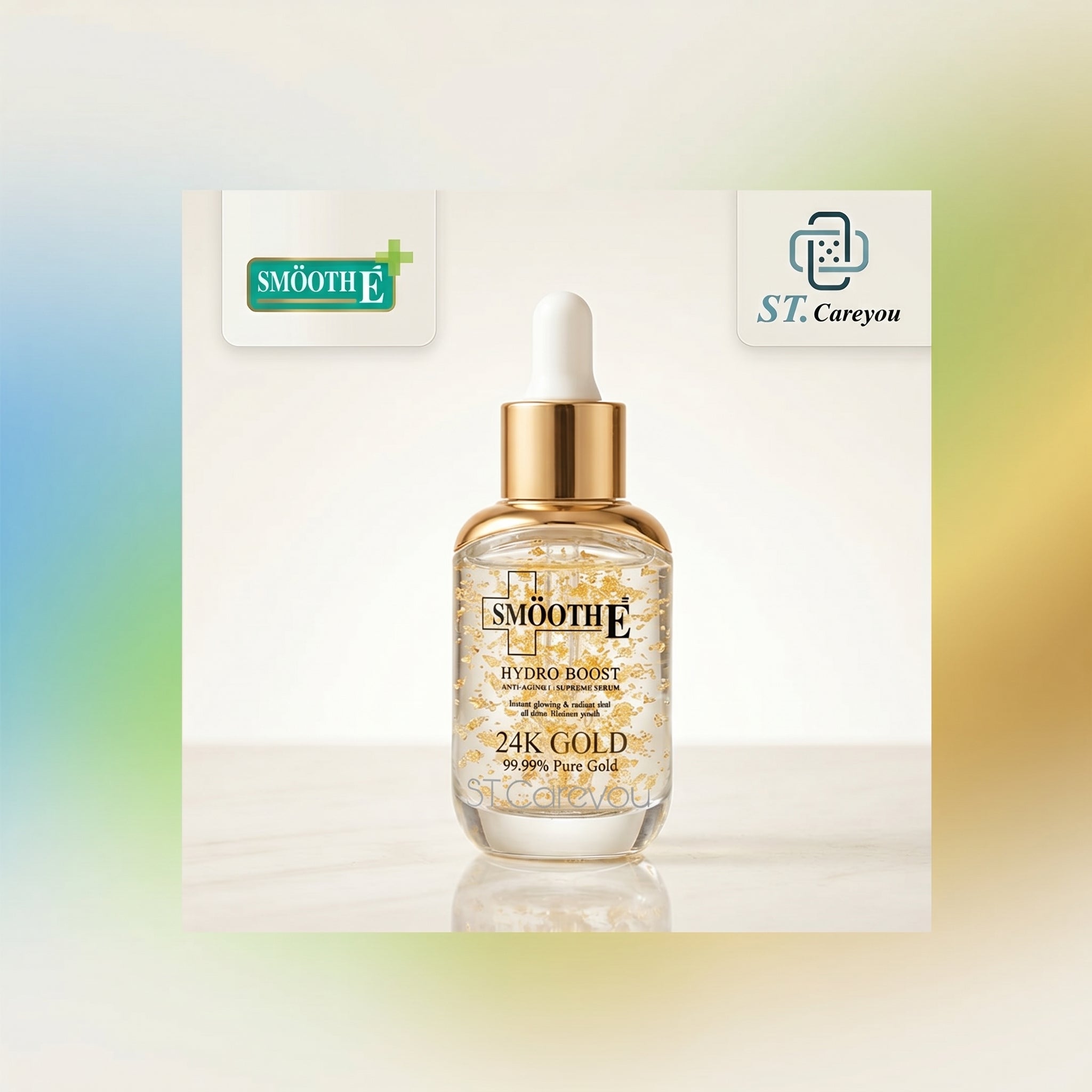 Smooth E 24K Gold Serum Hydro Boost Mini Hydrating Glow Skin