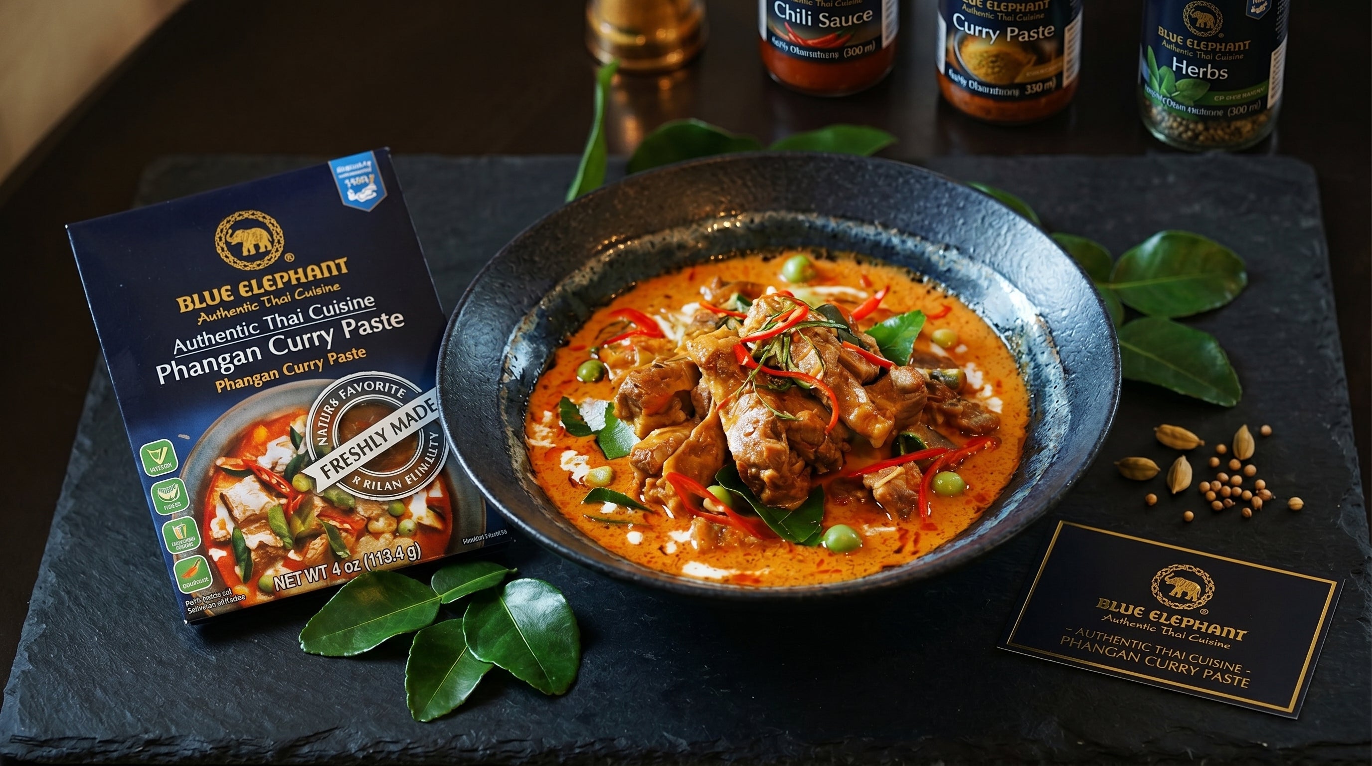 Blue Elephant Panang Curry Paste Authentic Thai Cooking Paste