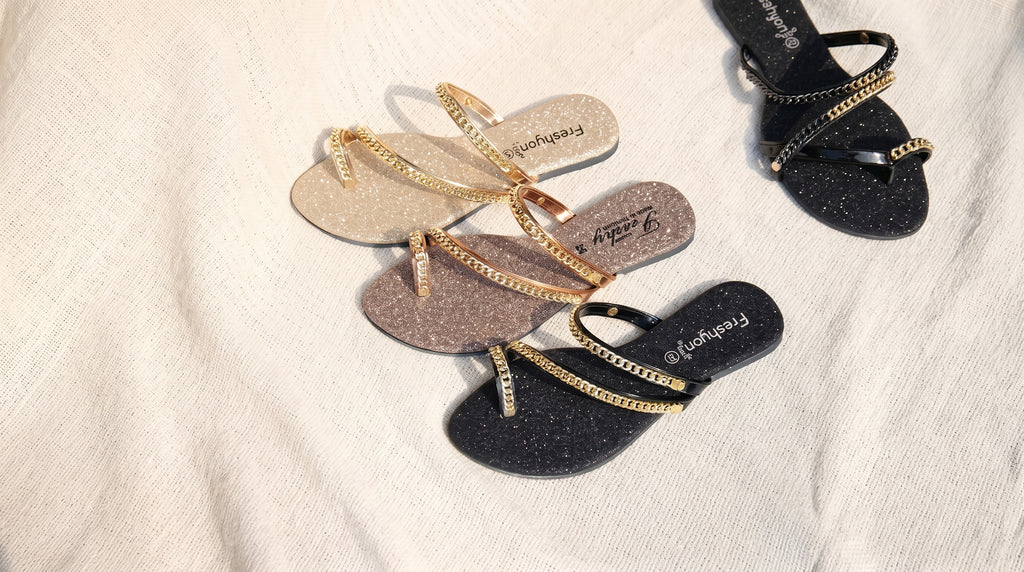 Women’s Glitter Flip Flops  Sparkling Summer Style