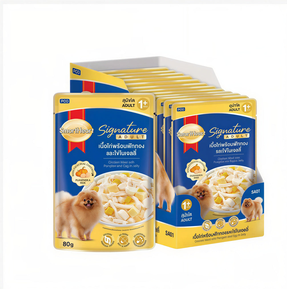 SmartHeart Signature Wet Dog Food in Jelly 80g – 4 Recipes