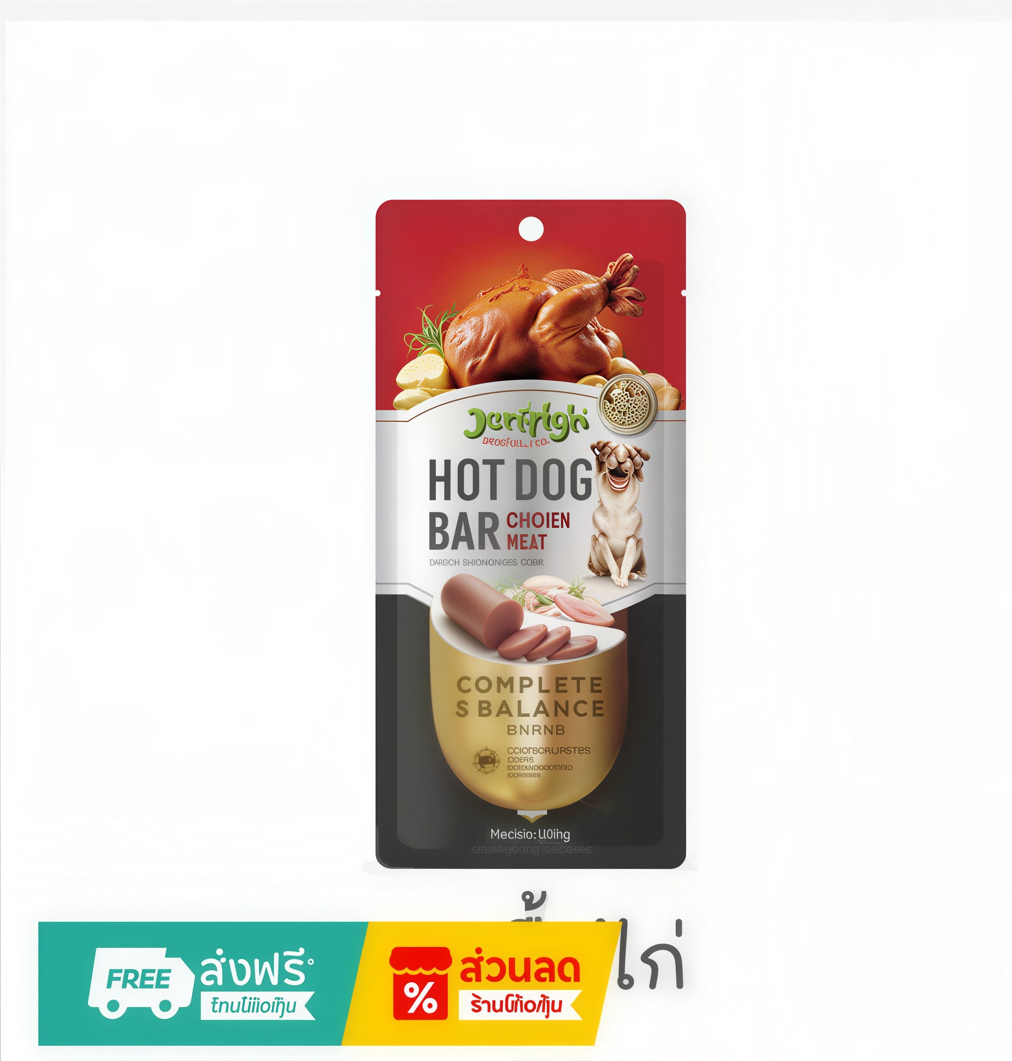 JerHigh Hotdog Bar Soft Dog Treat 150g – 4 Flavors