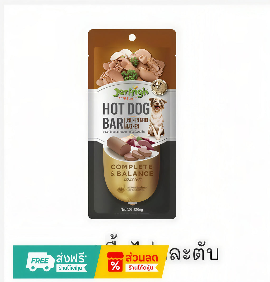 JerHigh Hotdog Bar Soft Dog Treat 150g – 4 Flavors