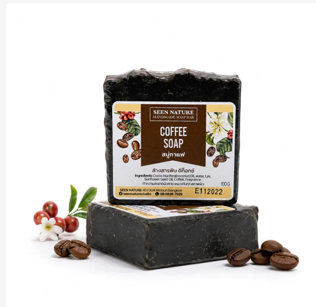 Handmade Coffee & Menthol Body Soap – 100g