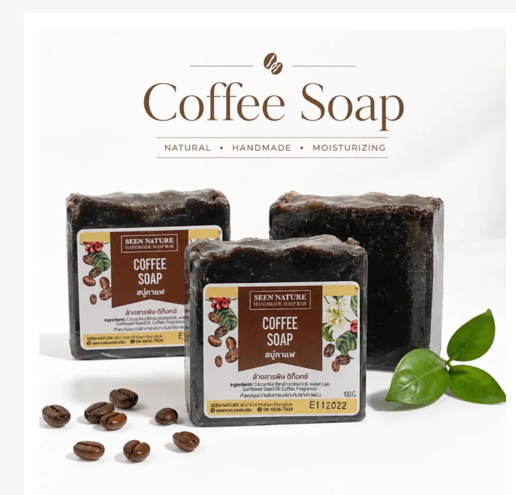 Handmade Coffee & Menthol Body Soap – 100g