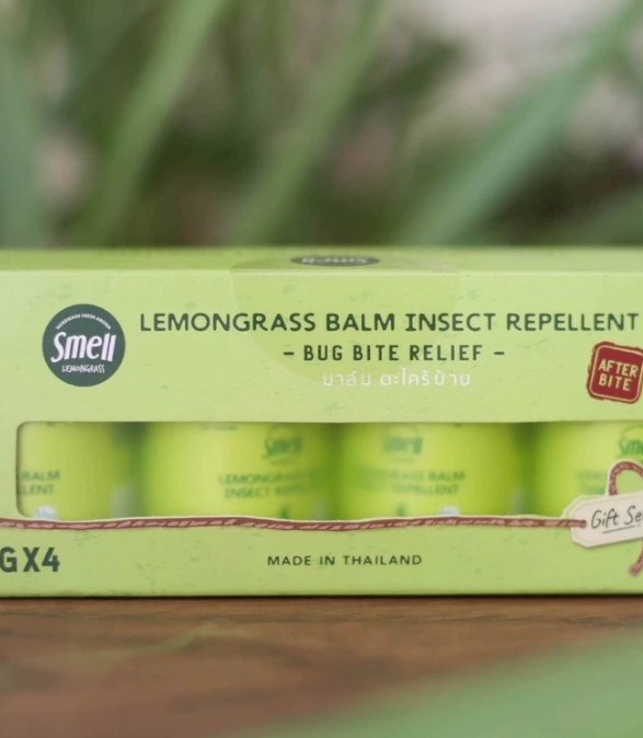 Lemongrass Balm Set Natural Herbal Balm 4 Jars Refreshing & Soothing