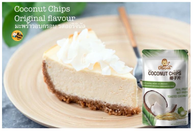 Natural Roasted Coconut Chips Thai Snack