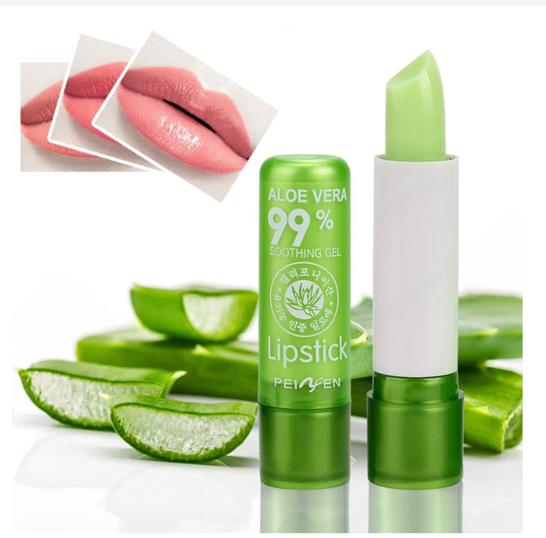 Aloe Vera Lip Balm Set 4 Pack 99% Natural Hydrating Gel