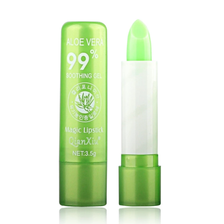 Aloe Vera Lip Balm Set 4 Pack 99% Natural Hydrating Gel