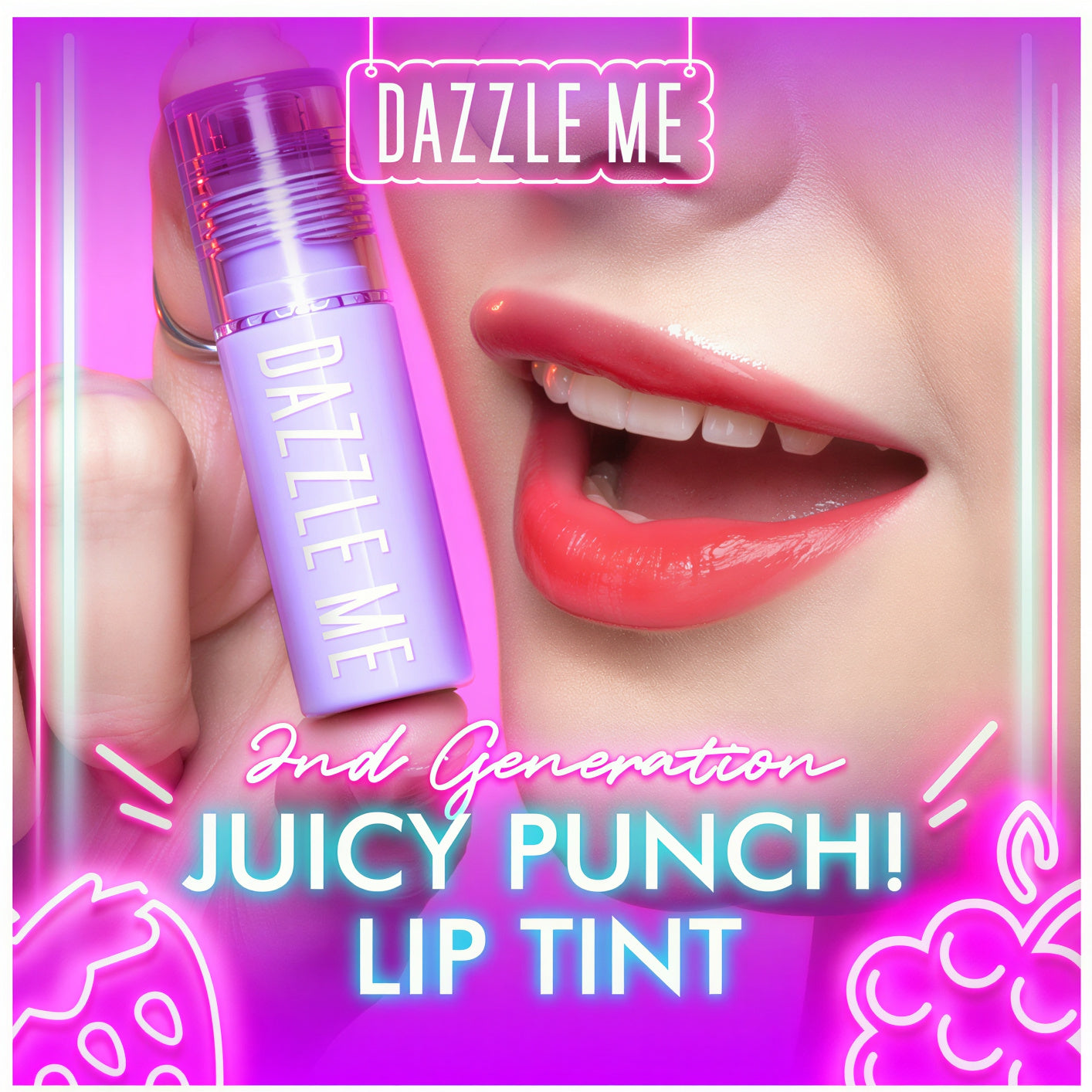 Juicy Lip Tint Long Lasting Natural Finish Lightweight Formula