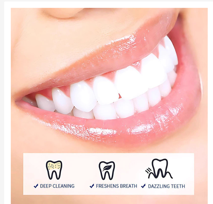 Natural Whitening Toothpaste Set Herbal Ginger Charcoal 2 Pack