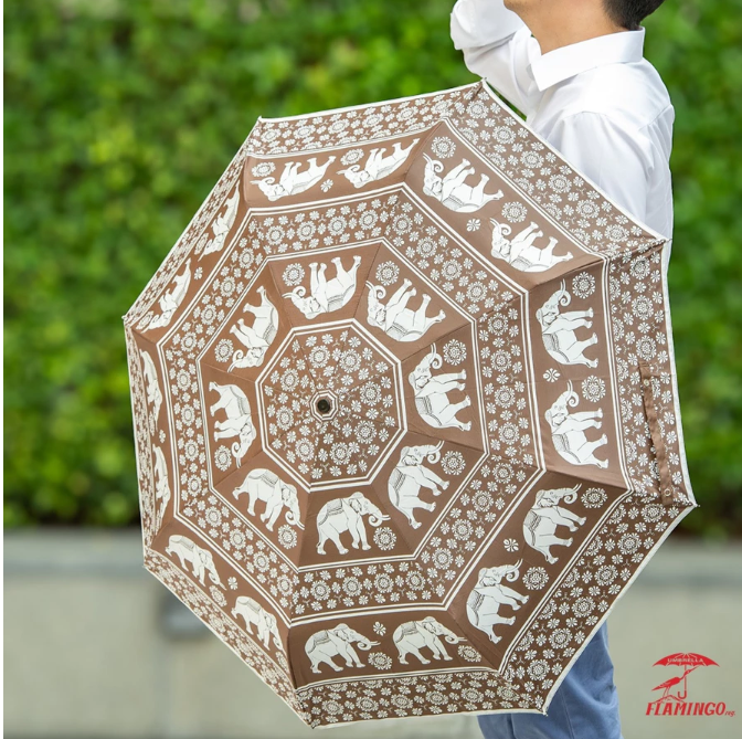 Erawa Elephant Folding Umbrella  Thai Classic Design