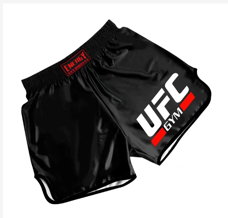UFC Gym Training Shorts MMA Boxing Satin Shorts Performance Fit