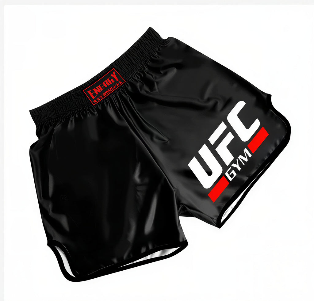 UFC Gym Training Shorts MMA Boxing Satin Shorts Performance Fit