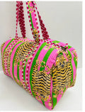 Handmade Barrel Bags Quilted Cotton Travel & Gym Bag