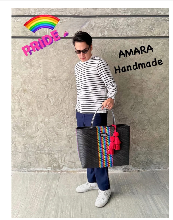 AMARA Handmade Woven Bag  Pride 2026 Rainbow Edition
