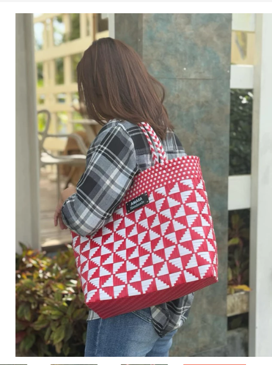 AMARA Handmade Woven Bag  Cherry Windmill Edition 🍒