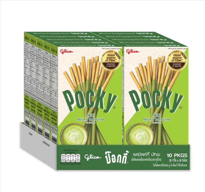 Pocky Matcha Milk Biscuit Sticks Japanese Snack 10 Pack