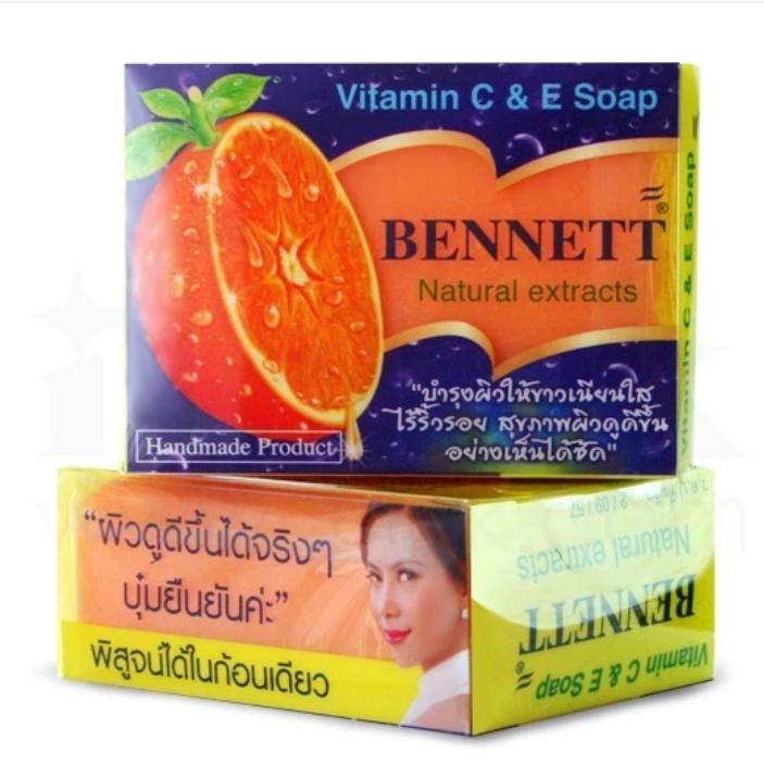 Bennett Vitamin C & E Soap Orange Scent Face & Body Cleanser