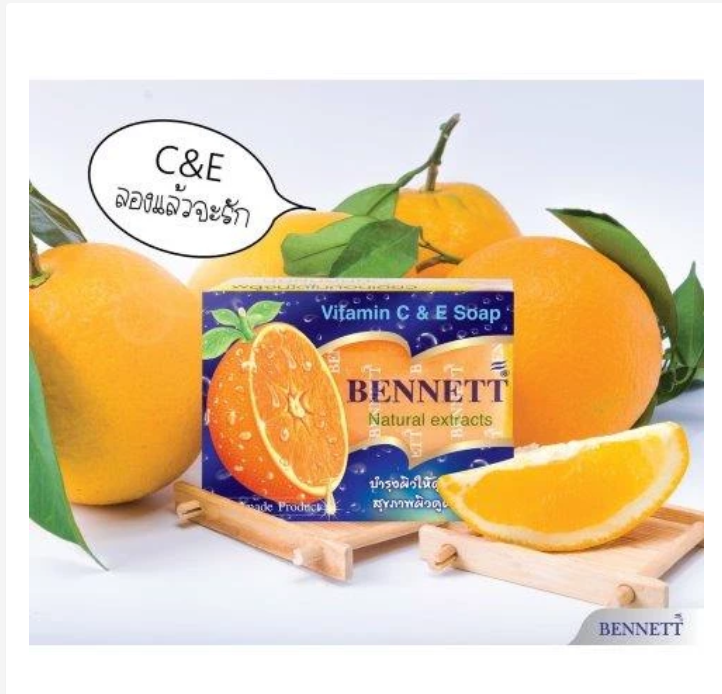 Bennett Vitamin C & E Soap Orange Scent Face & Body Cleanser