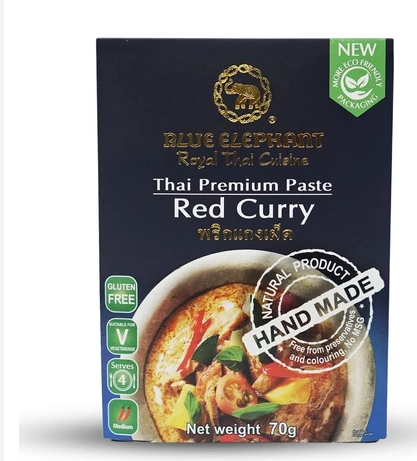 Blue Elephant Red Curry Paste Authentic Thai Cooking Paste