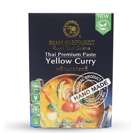Blue Elephant Yellow Curry Paste Authentic Thai Cooking PasteBlue Elephant Yellow Curry Paste Authentic Thai Cooking Paste