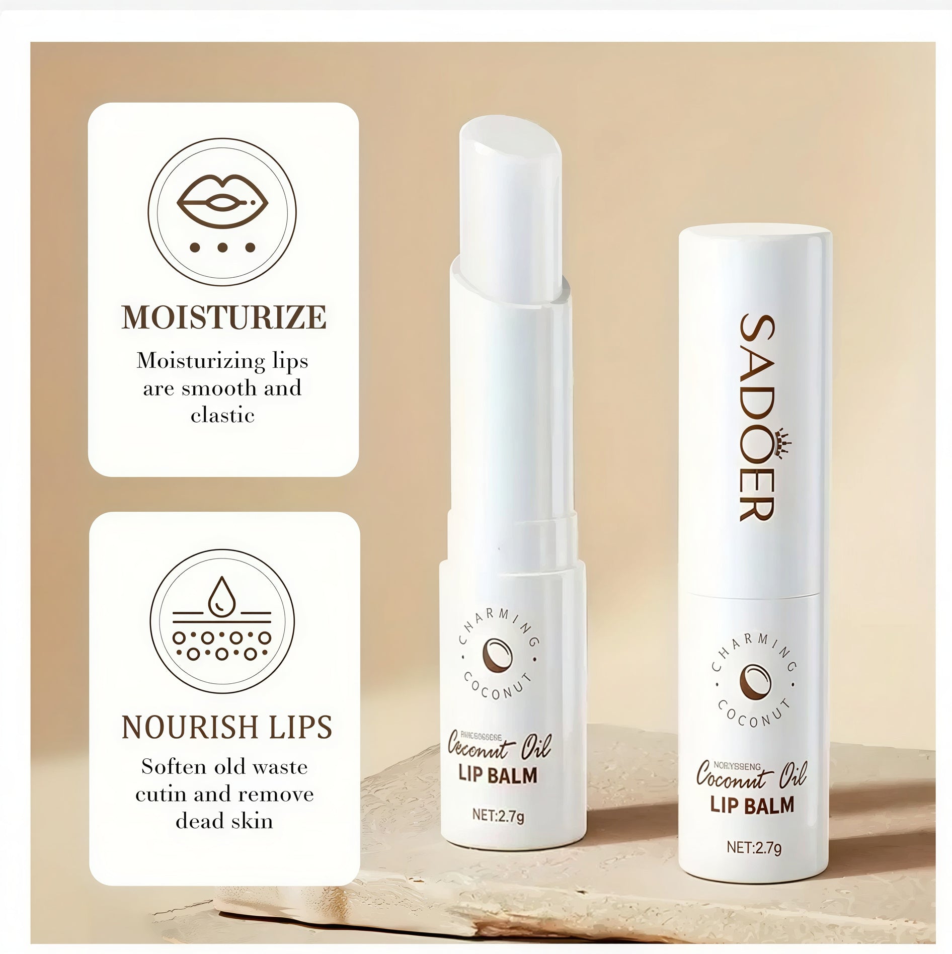 Coconut Lip Balm Deep Hydration & Smooth Lip Care