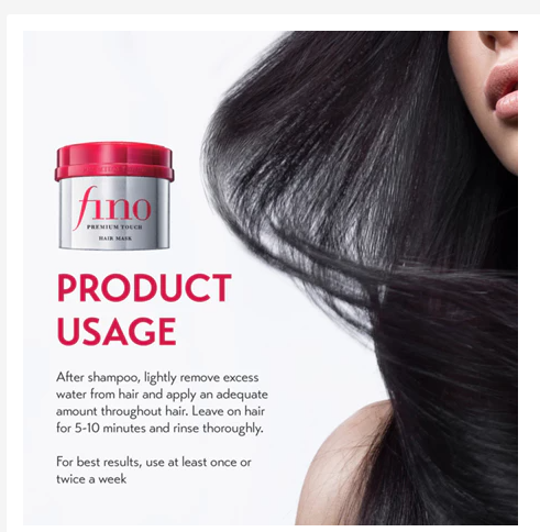 Shiseido Fino Premium Touch Hair Mask Deep Repair Shine Smooth Japan
