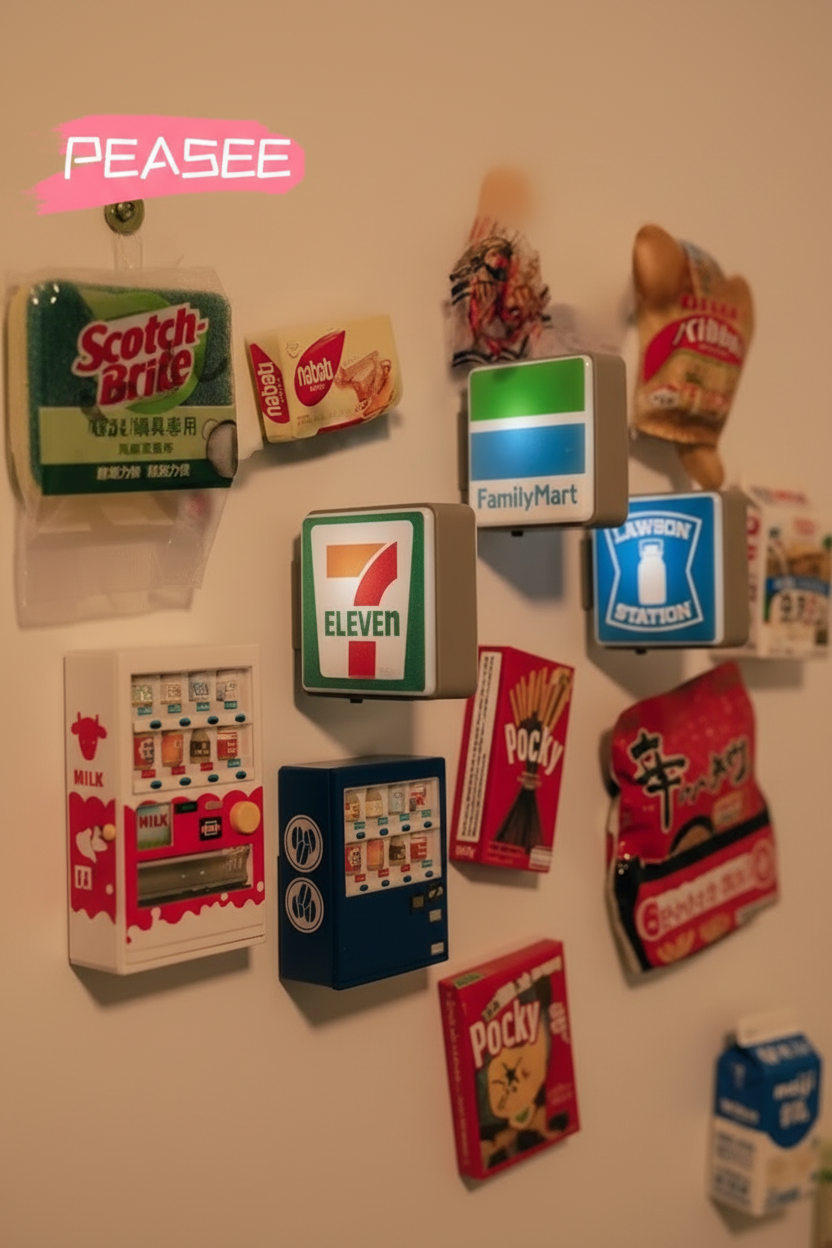 Mini Light-Up Fridge Magnet  Neon Sign Style