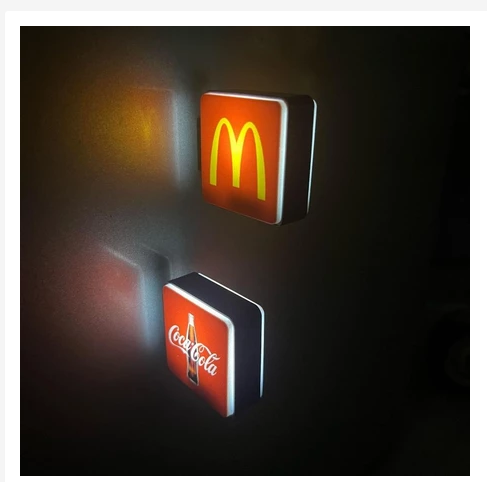 Mini Light-Up Fridge Magnet  Neon Sign Style