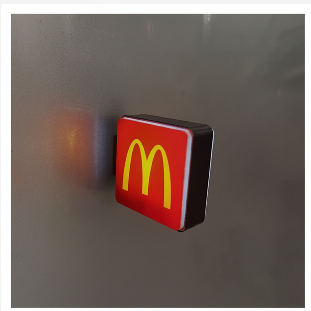 Mini Light-Up Fridge Magnet  Neon Sign Style