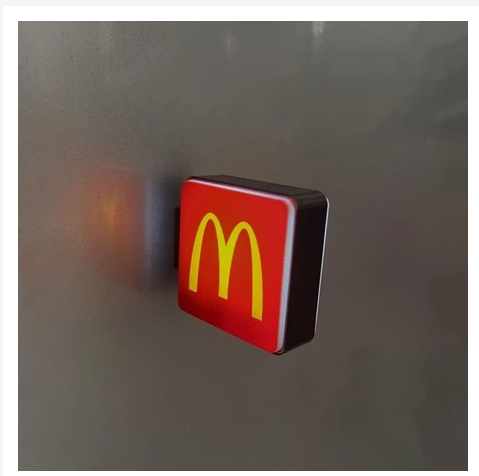 Mini Light-Up Fridge Magnet  Neon Sign Style