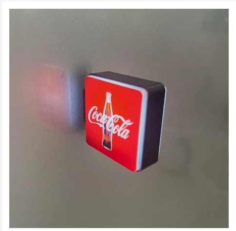 Mini Light-Up Fridge Magnet  Neon Sign Style