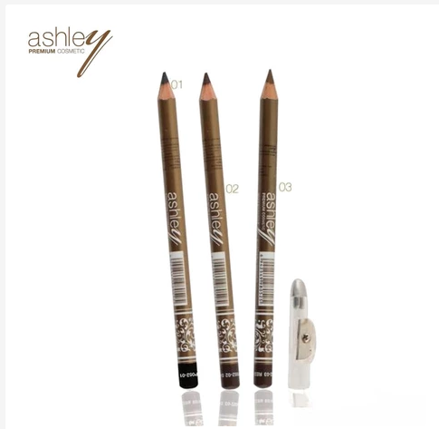 Ashley Waterproof Eyebrow Pencil Precision Natural Brows Sharpener Included
