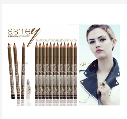 Ashley Waterproof Eyebrow Pencil Precision Natural Brows Sharpener Included