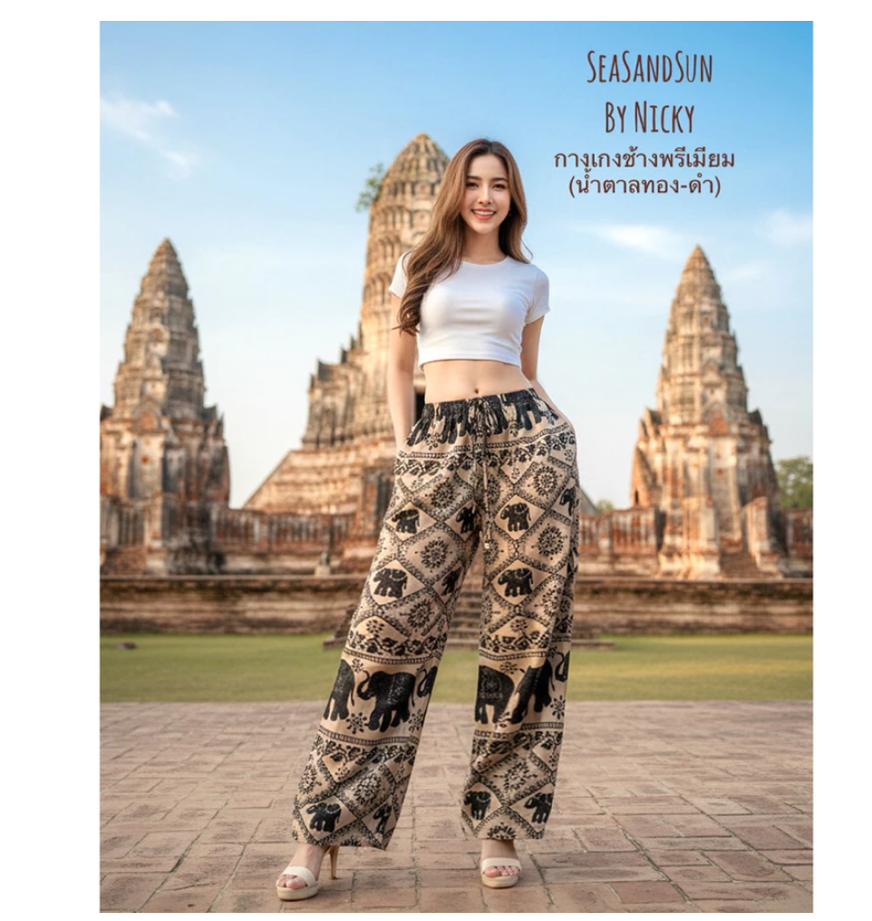 Thai Elephant Pants High Waist Premium Boho Fit