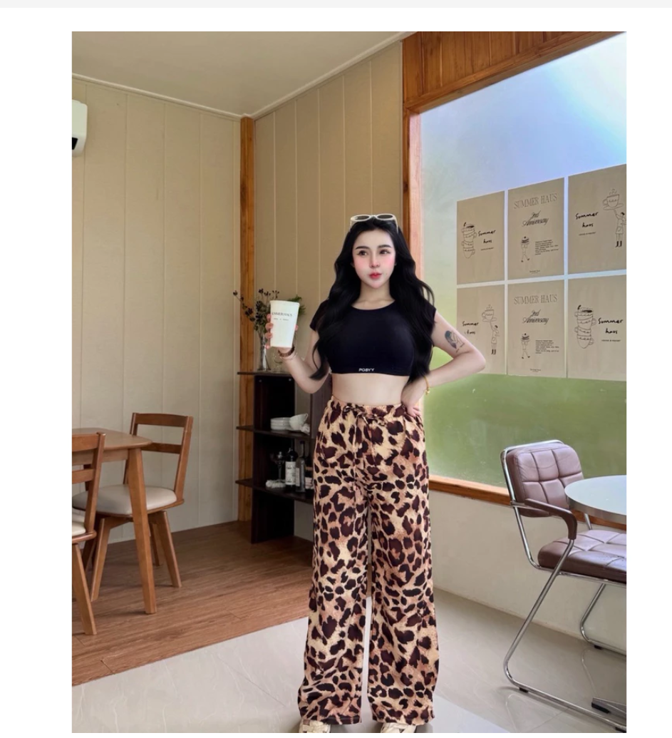 Wide Leg Boho Pants  Premium Italian Silk Comfort Fit