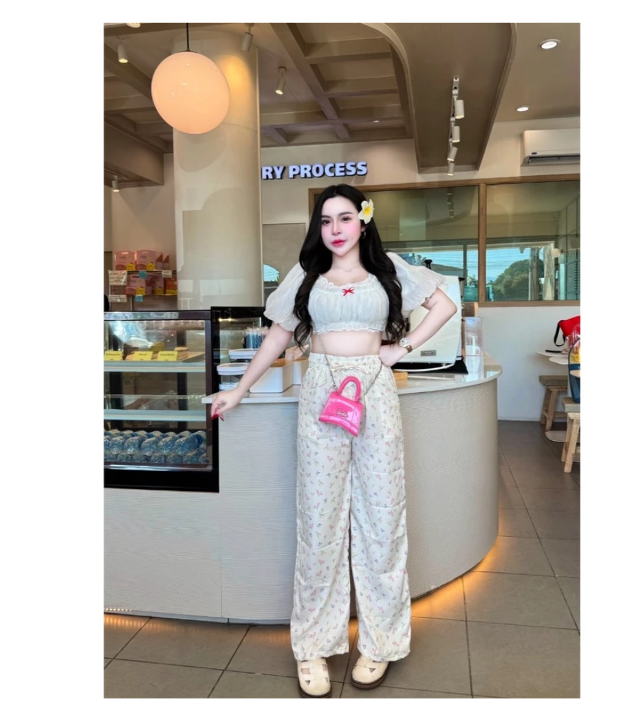 Wide Leg Boho Pants  Premium Italian Silk Comfort Fit