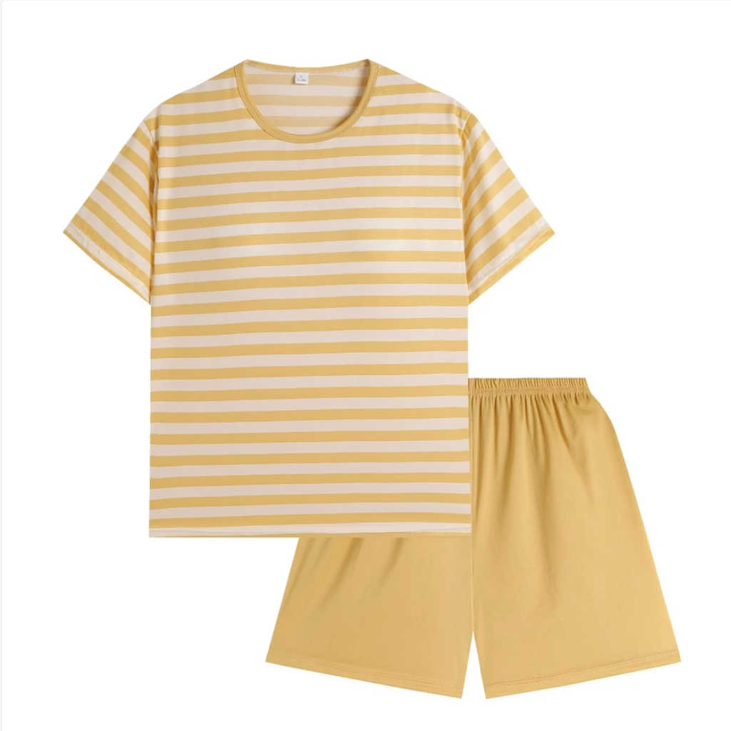 Women’s Pajama Set Soft Shorts Set with Built-In Bra