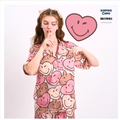 Women’s Lyocell Pajama Set  Short Sleeve Top & Long Pants