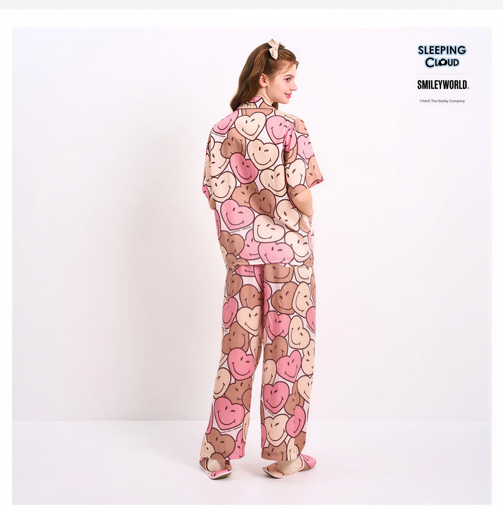 Women’s Lyocell Pajama Set  Short Sleeve Top & Long Pants