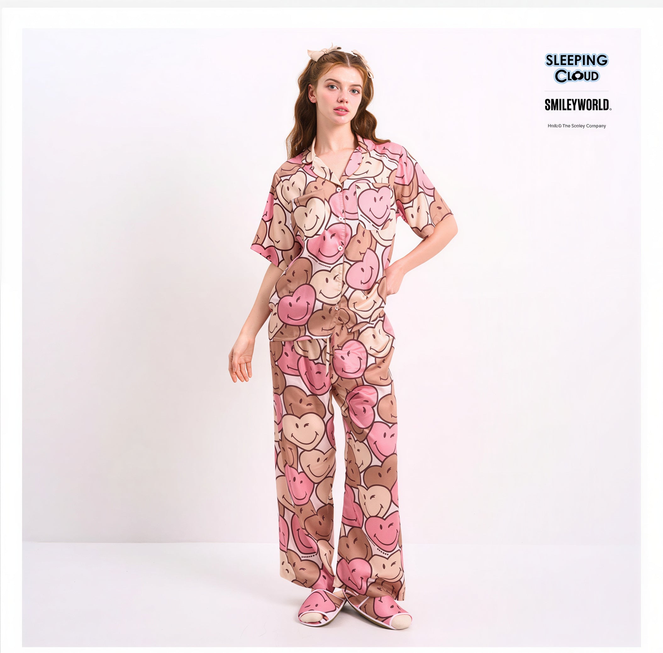 Women’s Lyocell Pajama Set  Short Sleeve Top & Long Pants