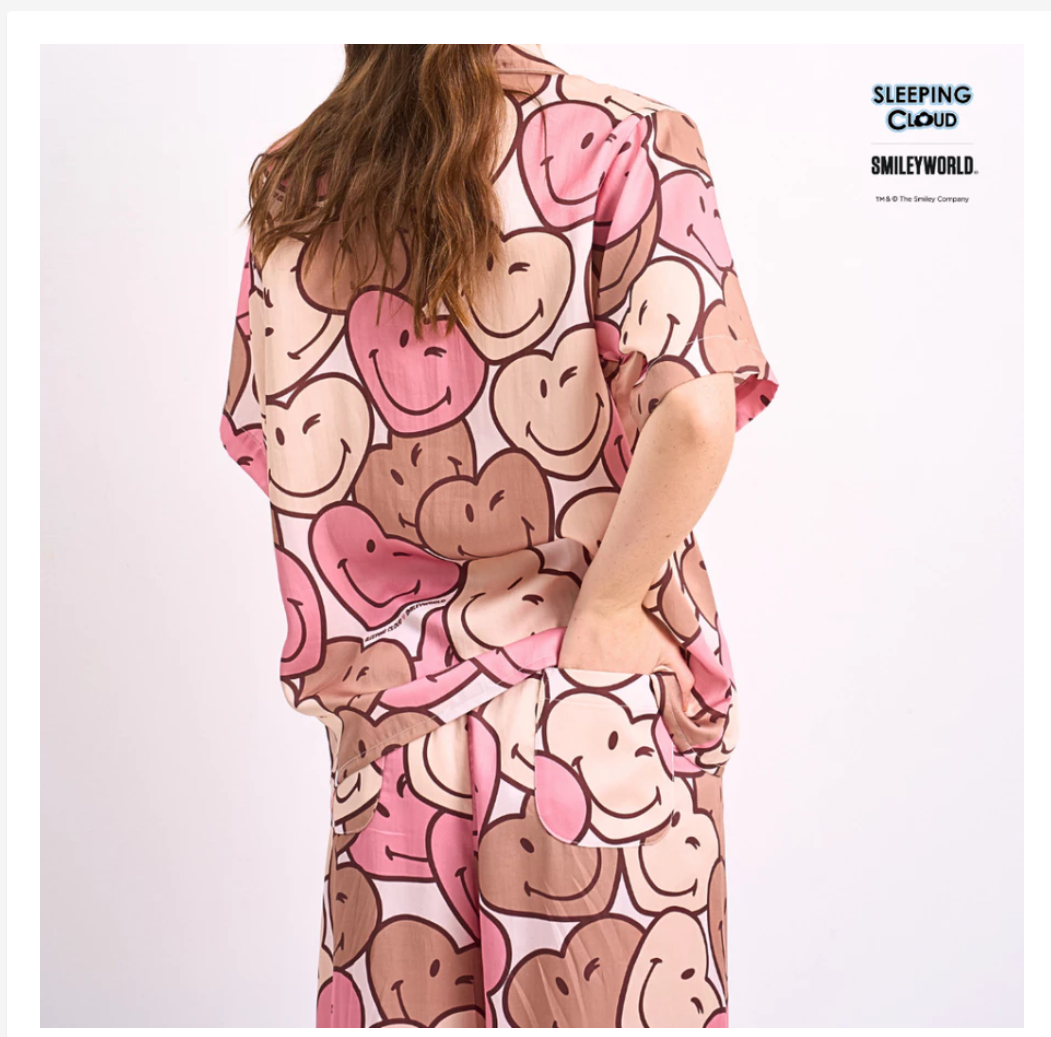 Women’s Lyocell Pajama Set  Short Sleeve Top & Long Pants