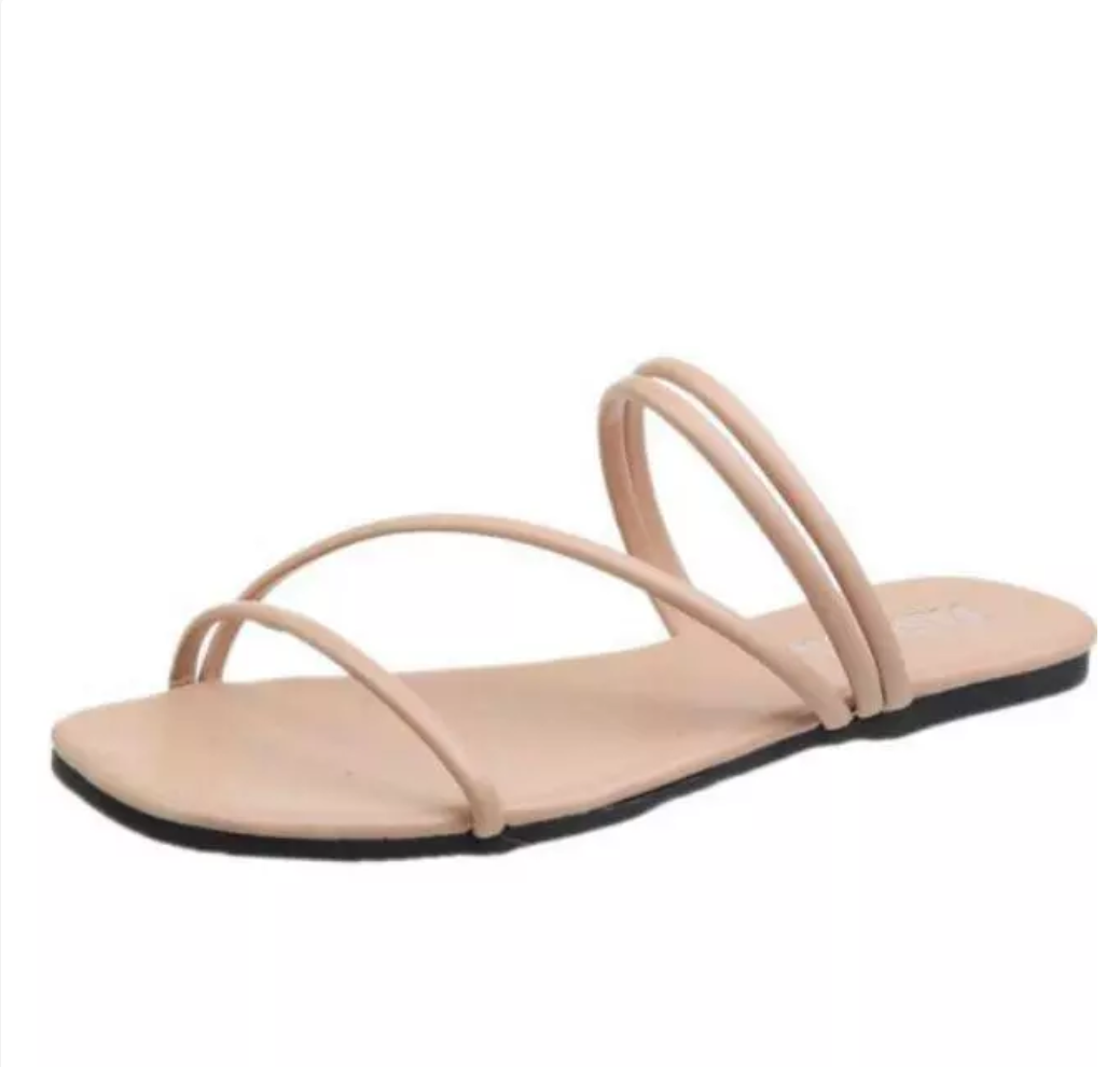 Korean Style Strap Slides  Minimal Everyday Comfort